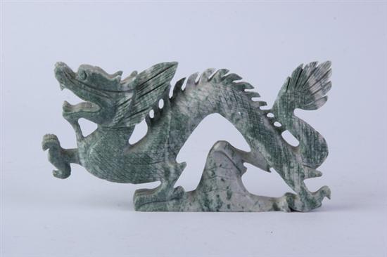 Appraisal: CHINESE SOAPSTONE FIGURE OF DRAGON - in high in long