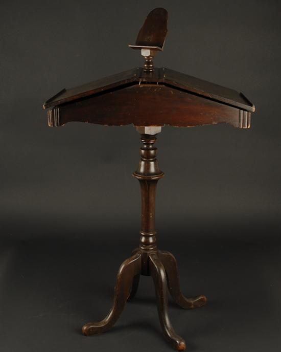 Appraisal: A Music Stand with two lift-lid compartments music easel and