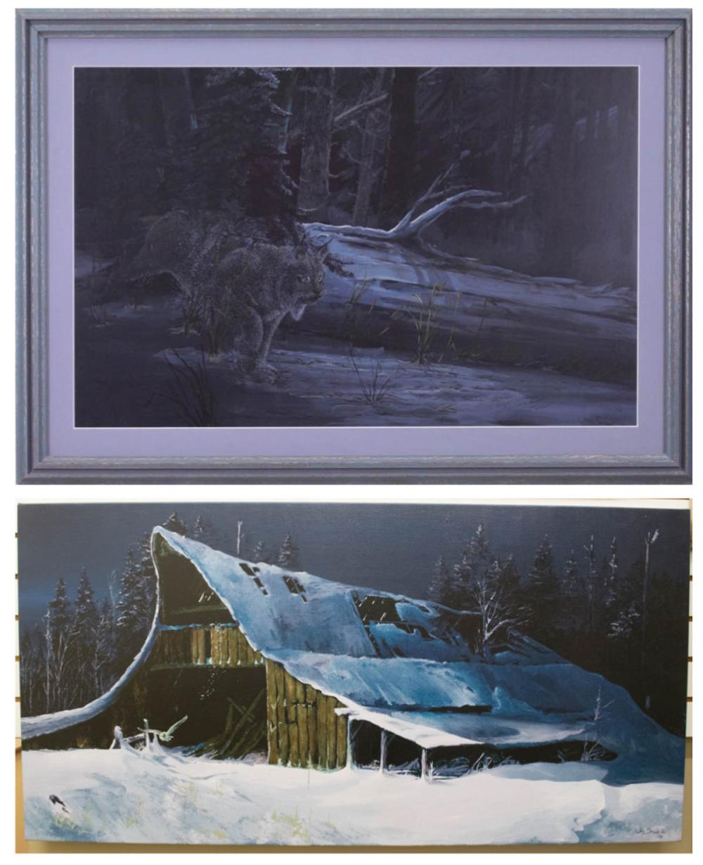 Appraisal: JIM SNOOK Oregon - two prints giclee on canvas depicting