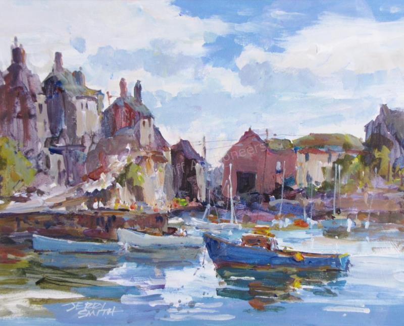 Appraisal: Jerry Smith IN Active x Acrylic signed lower left Mevagissey