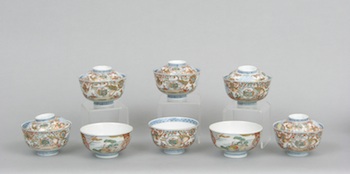 Appraisal: A Lot of Chinese Porcelain Rice Bowls Some With Lids