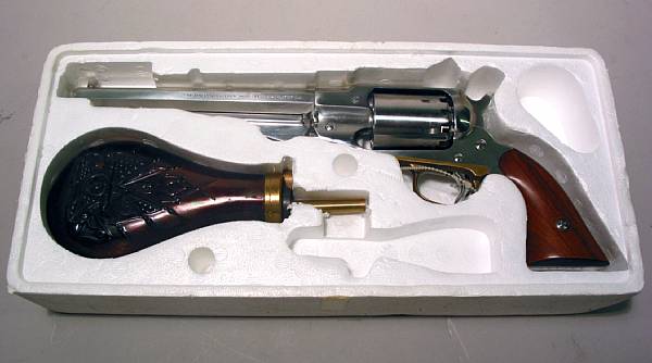 Appraisal: A boxed Navy Arms reproduction Remington percussion revolver Serial no