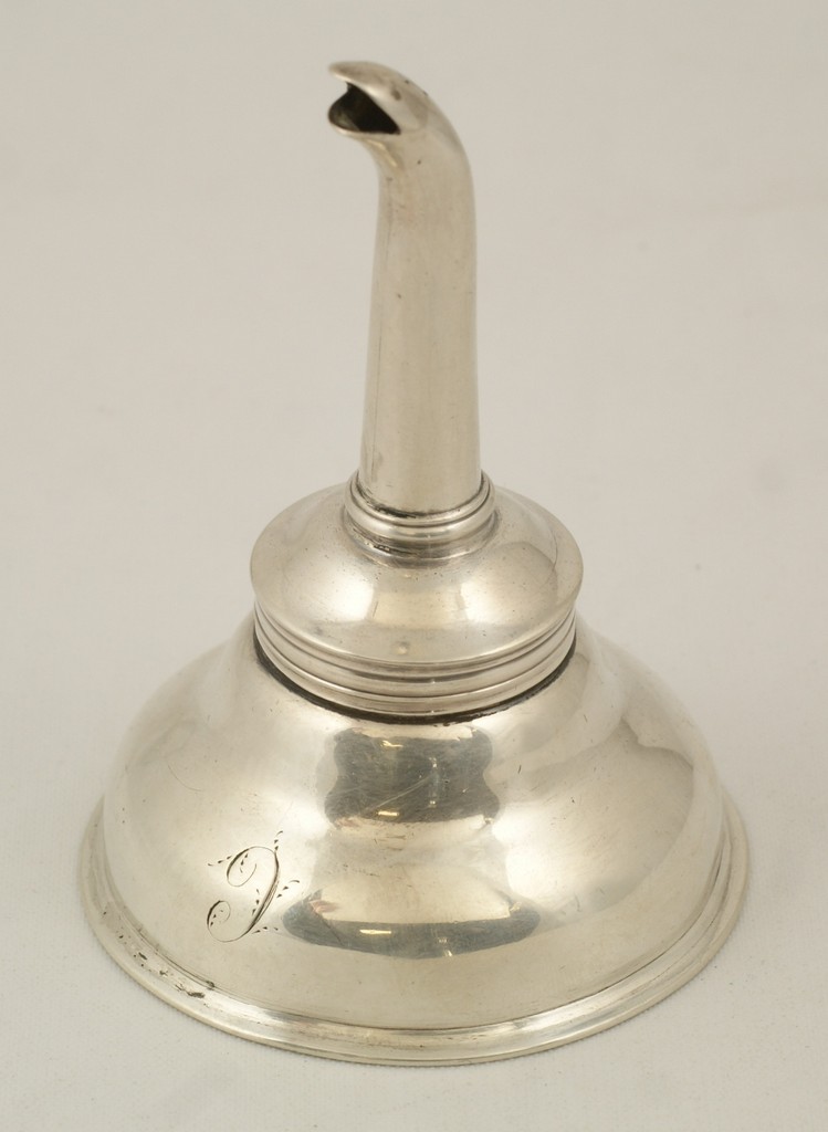 Appraisal: English silver funnel early marks are too worn to read