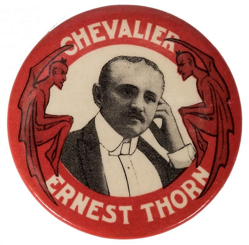 Appraisal: Chevalier Ernst Thorn Souvenir Advertising Pocket Mirror Thorn Chevalier Ernst