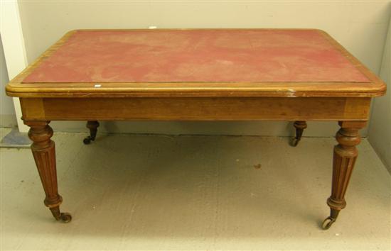 Appraisal: th century mahogany library table PROVENANCE Brookwood Hospital h w