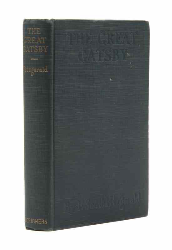 Appraisal: FITZGERALD F SCOTT The Great Gatsby New York Charles Scribner's