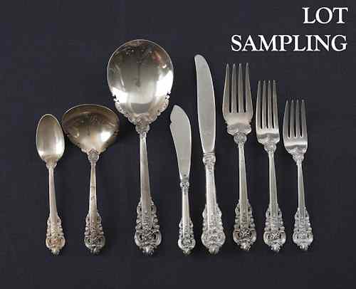 Appraisal: Eighty-three pieces of Wallace sterling silver flatware ozt