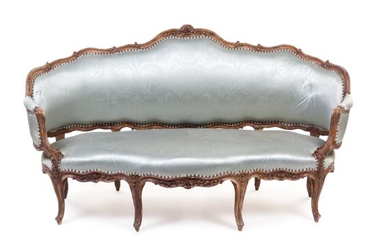 Appraisal: Sale Lot A Louis XV Beechwood Canape en Corbeille th