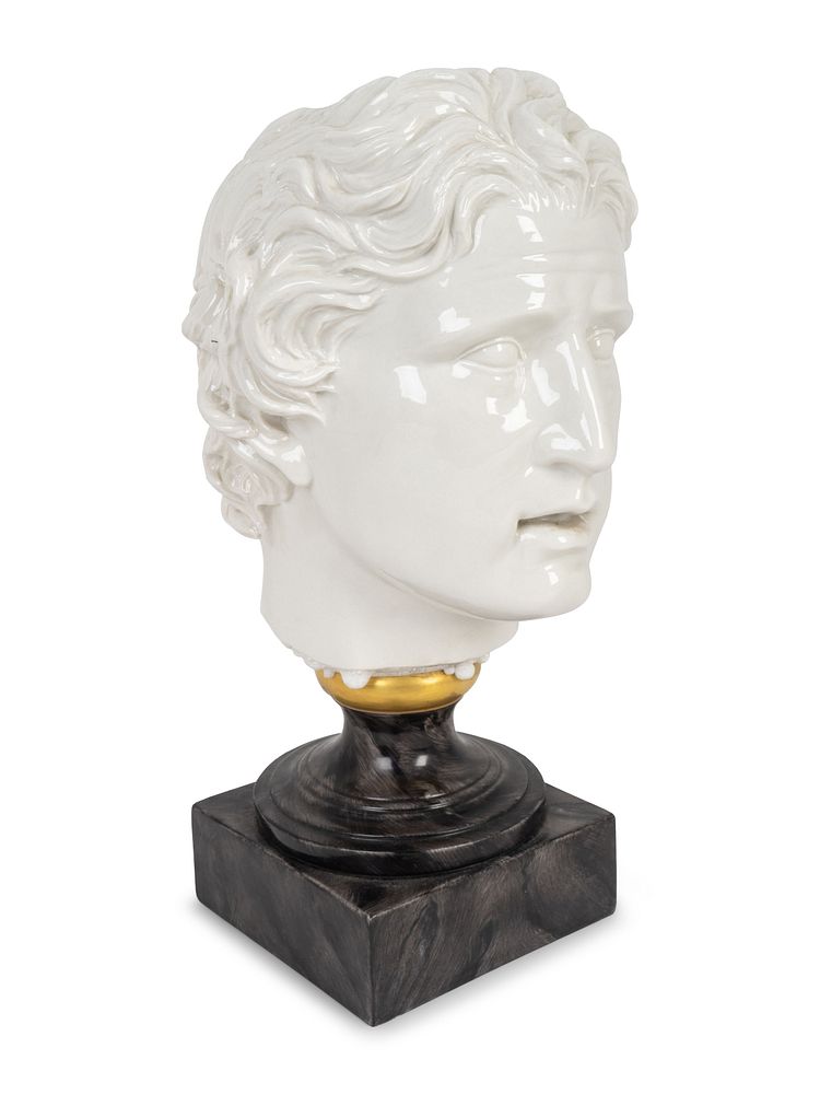 Appraisal: A Roman Style Porcelain Bust of a Man Height and