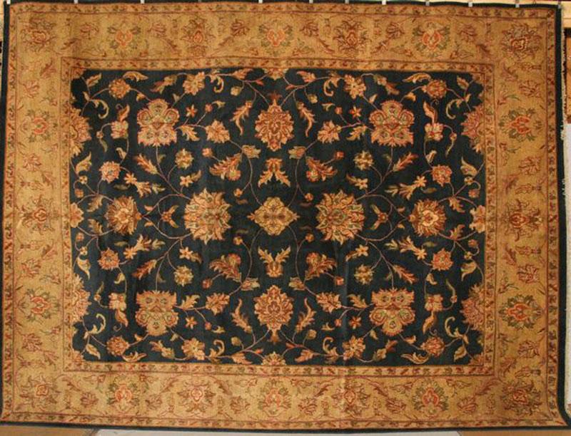 Appraisal: - Indo Oushak Rug Indo Oushak rug hand woven '