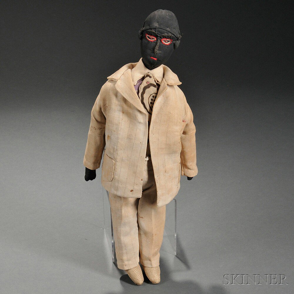 Appraisal: Cloth Black Man Doll America early th century the figure