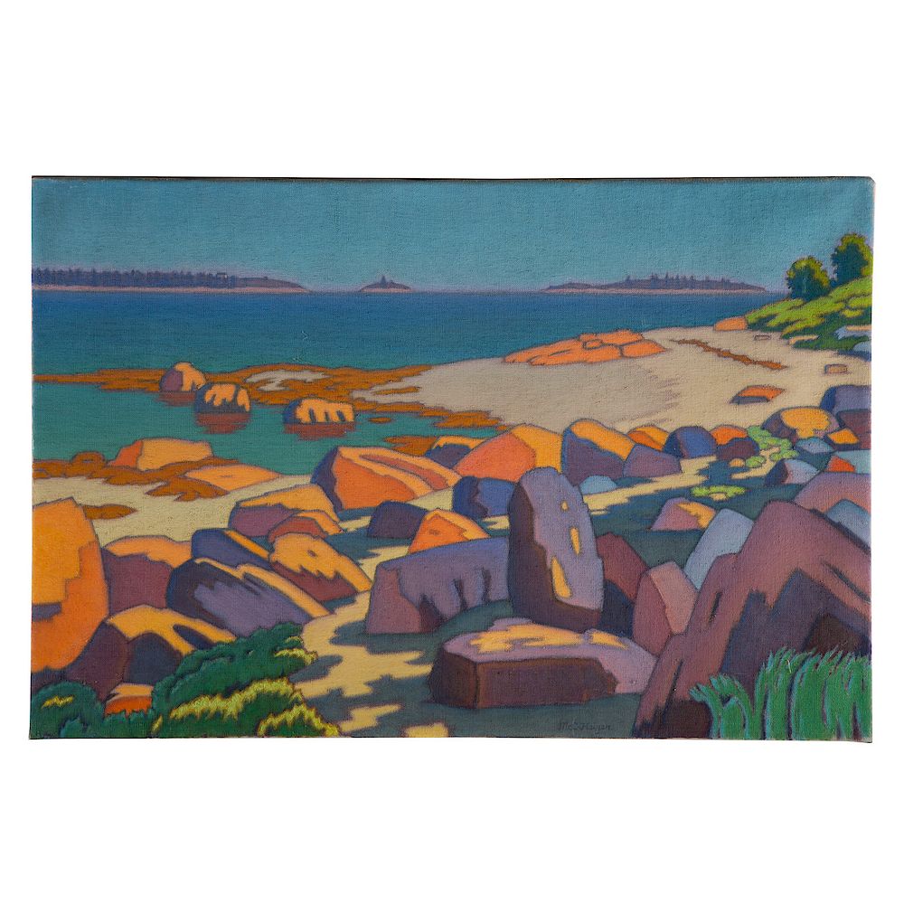 Appraisal: McCaughan Heizer The Maine Coast American b Oil on canvas