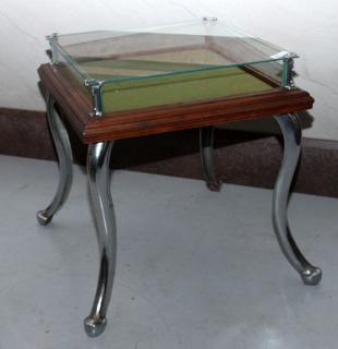 Appraisal: Ice cream parlor display table unusual table with a x