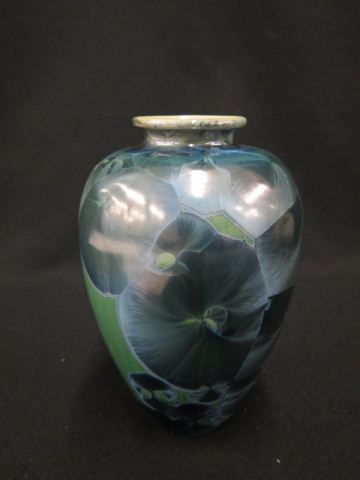 Appraisal: Louise Reding California Pottery Vase crystaline glaze excellent