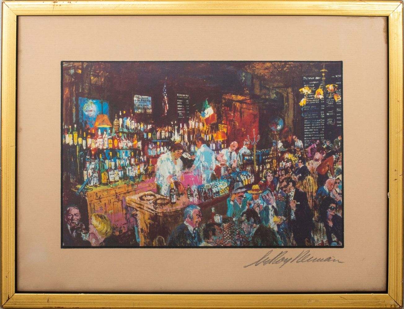 Appraisal: LEROY NEIMAN P J CLARKE'S BAR OFFSET LITHOGRAPH LeRoy Neiman