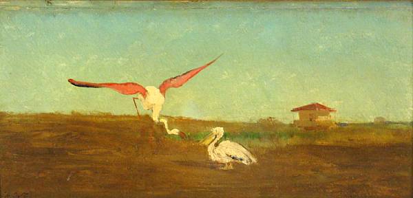 Appraisal: Attributed to Charles Emile de Tournemine French - A flamingo