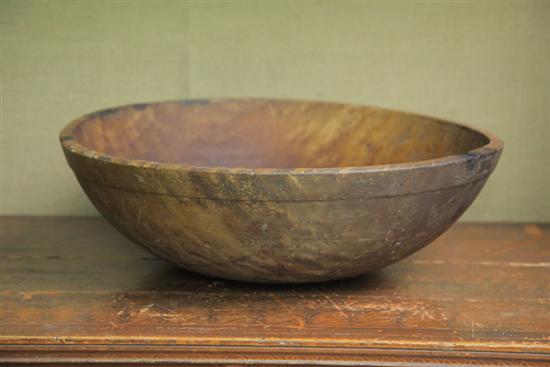 Appraisal: TURNED BOWL Early th century in Birdseye maple '' dia