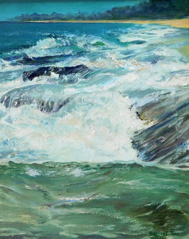 Appraisal: Dorothy Tarr New England O C Seascape Painting United States