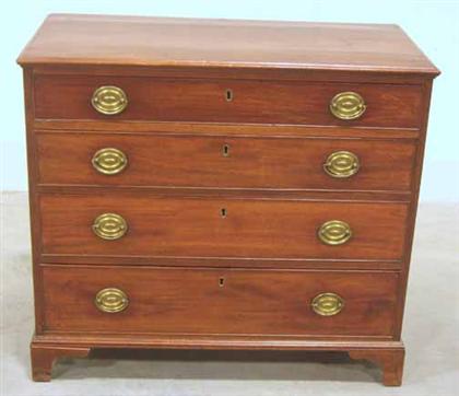 Appraisal: Hepplewhite style mahogany chest of drawers th century H in