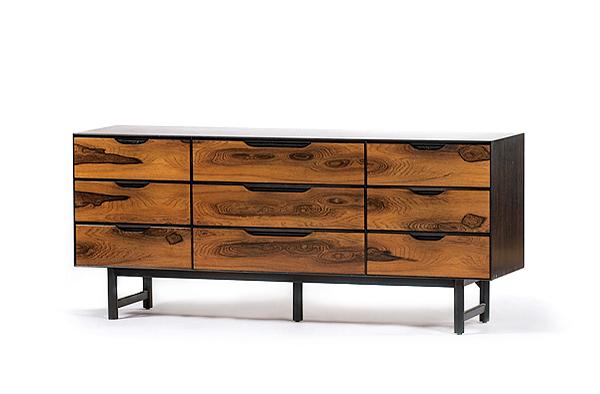 Appraisal: STANLEY MODERN ROSEWOOD DRESSER American ca s a Stanley American