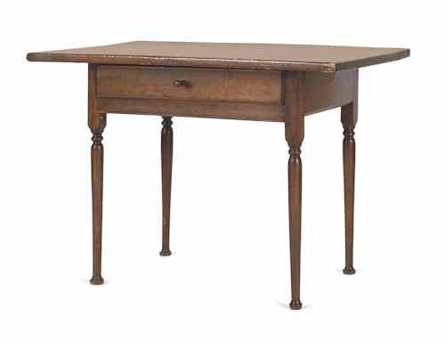 Appraisal: New England pine and cherry tavern table late th c