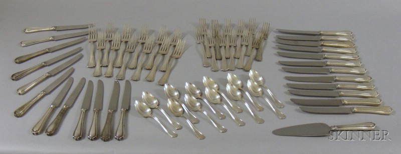 Appraisal: Reed Barton Sterling Silver Partial Flatware Service for Twelve Hepplewhite