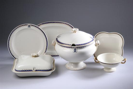 Appraisal: -PIECE WEDGWOOD PARTIAL DINNER SERVICE Bishop pattern Including dinner plates