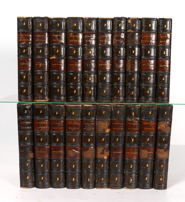 Appraisal: COOPER James Fenimore American - Library of volumes with leather