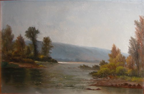 Appraisal: Mountain Stream Artist Skelton Leslie James Canadian American - a