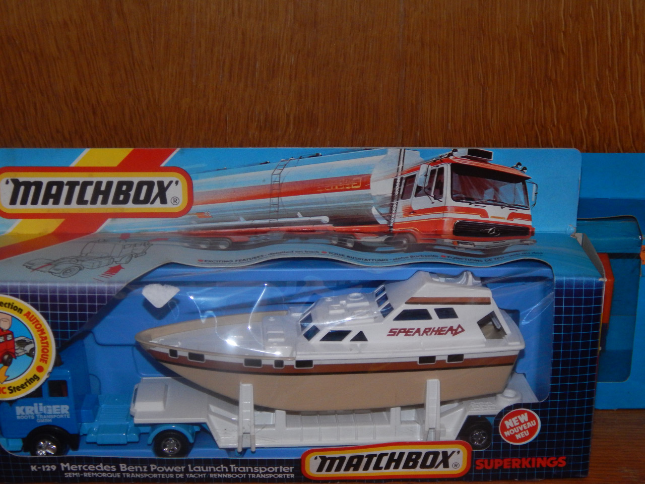 Appraisal: A Matchbox Superking Mercedes Benz Power Launch Transporter K and