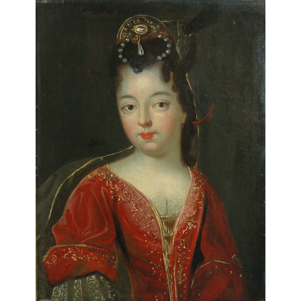 Appraisal: French School th Century Portrait of a Lady in Red