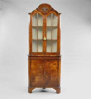 Appraisal: A Delicate Corner Display Cabinet Measuring approx W x -