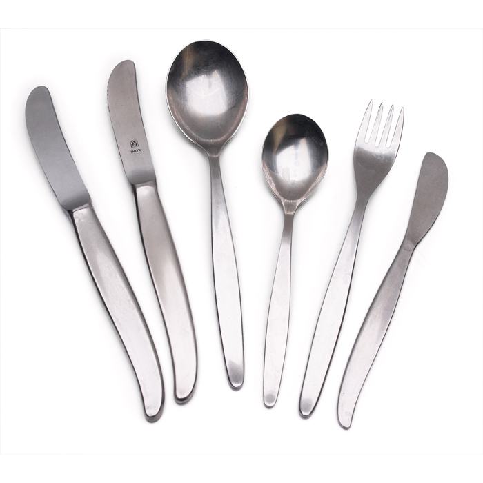 Appraisal: WMF Fraser flatware Germany pieces Cromargan stainless steel set consists