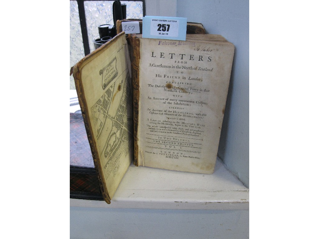 Appraisal: Two volumes of 'Letters from a Gentleman in the North