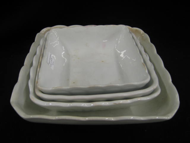 Appraisal: Set of Graduated Ironstone Square Serving bowls