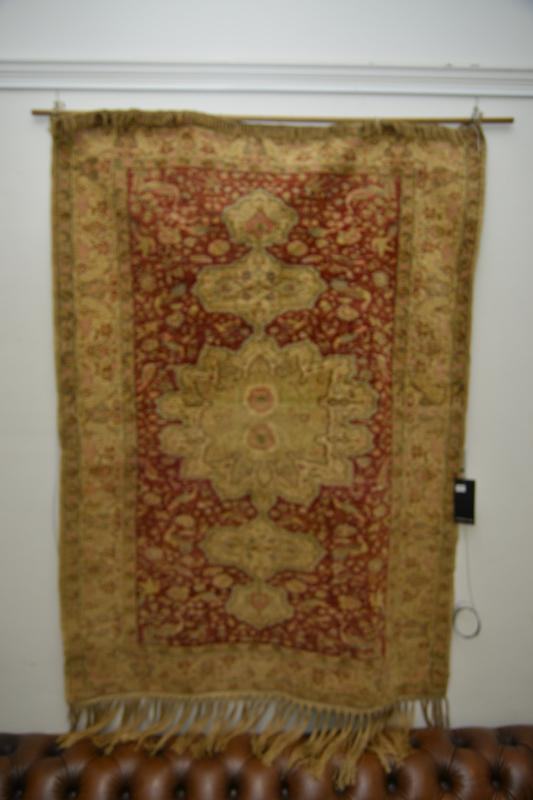 Appraisal: AN EARLY TH CENTURY INDIAN TAPESTRY WALL HANGING with exotic