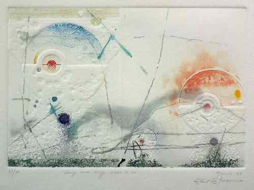 Appraisal: Mouirul Islam born - Artists proof etching - ''They are