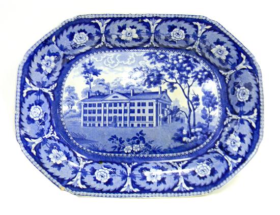 Appraisal: Early th C English Staffordshire platter J W Ridgeway Beauties