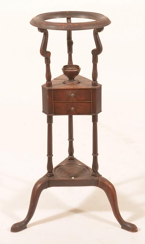 Appraisal: th Century Mahogany Basin Stand th Century Mahogany Basin Stand