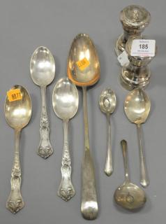 Appraisal: Group of seven sterling silver serving flatware pieces and a