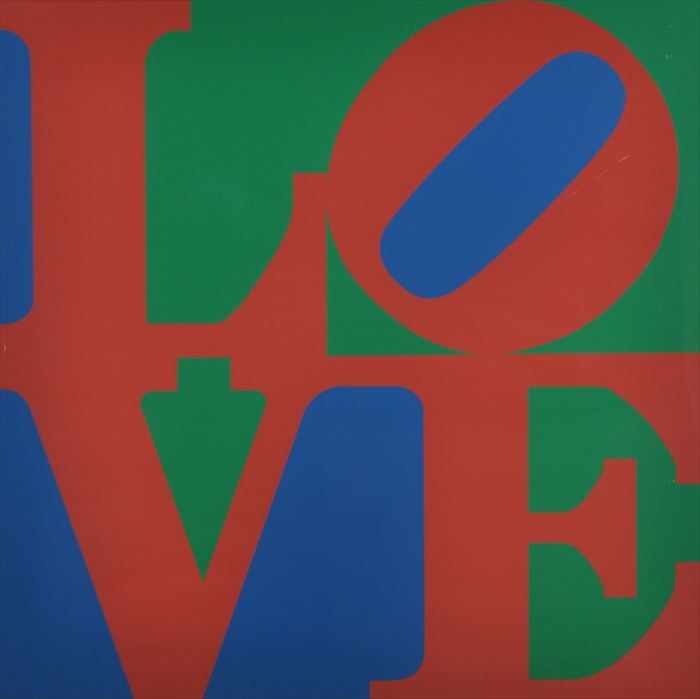 Appraisal: ROBERT INDIANA b LOVE Serigraph in colors x in sight