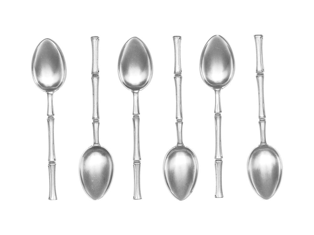 Appraisal: A Set of Six American Silver Coffee Spoons A Set