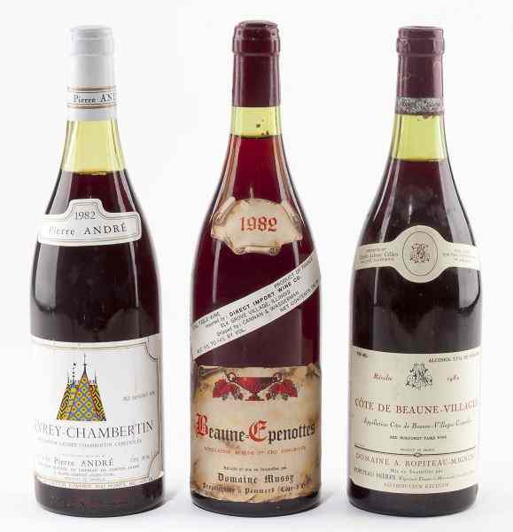 Appraisal: G -Chambertin B Epenottes Cote de Beaune total bottlesVintage Gevrey-Chambertin