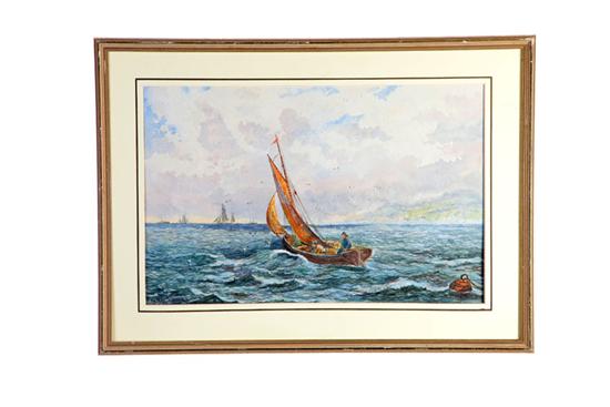 Appraisal: IN THE CHANNEL BY ELSA FRAME HUTCHINS AMERICAN TH CENTURY