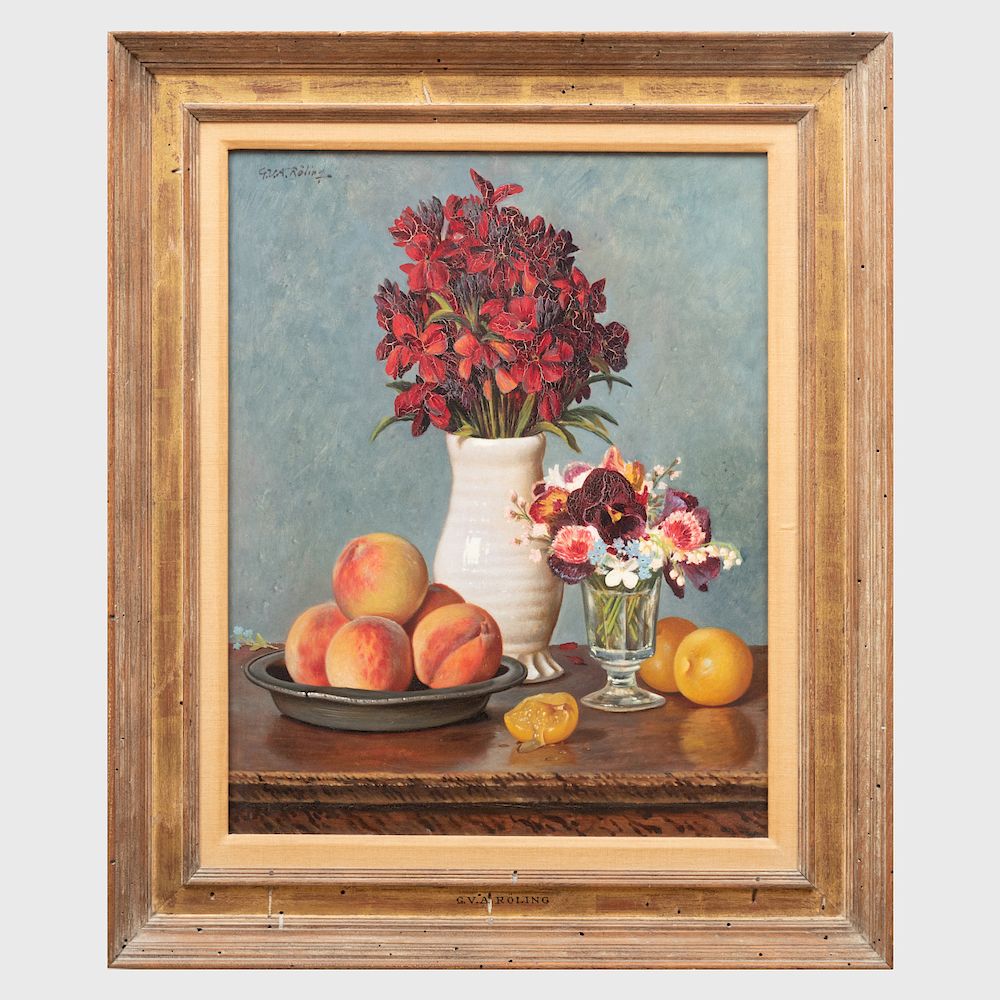 Appraisal: Gerard Victor Alphons R ling - Still Life with Peaches