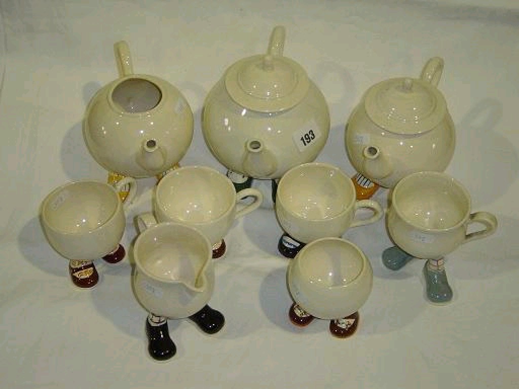 Appraisal: A collection of Carlton ware Walking Wares pottery comprising teapots