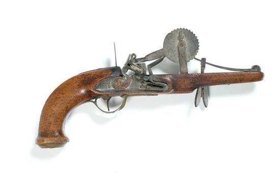 Appraisal: FLINTLOCK POWDER TESTER European th century Steel and brass hardware