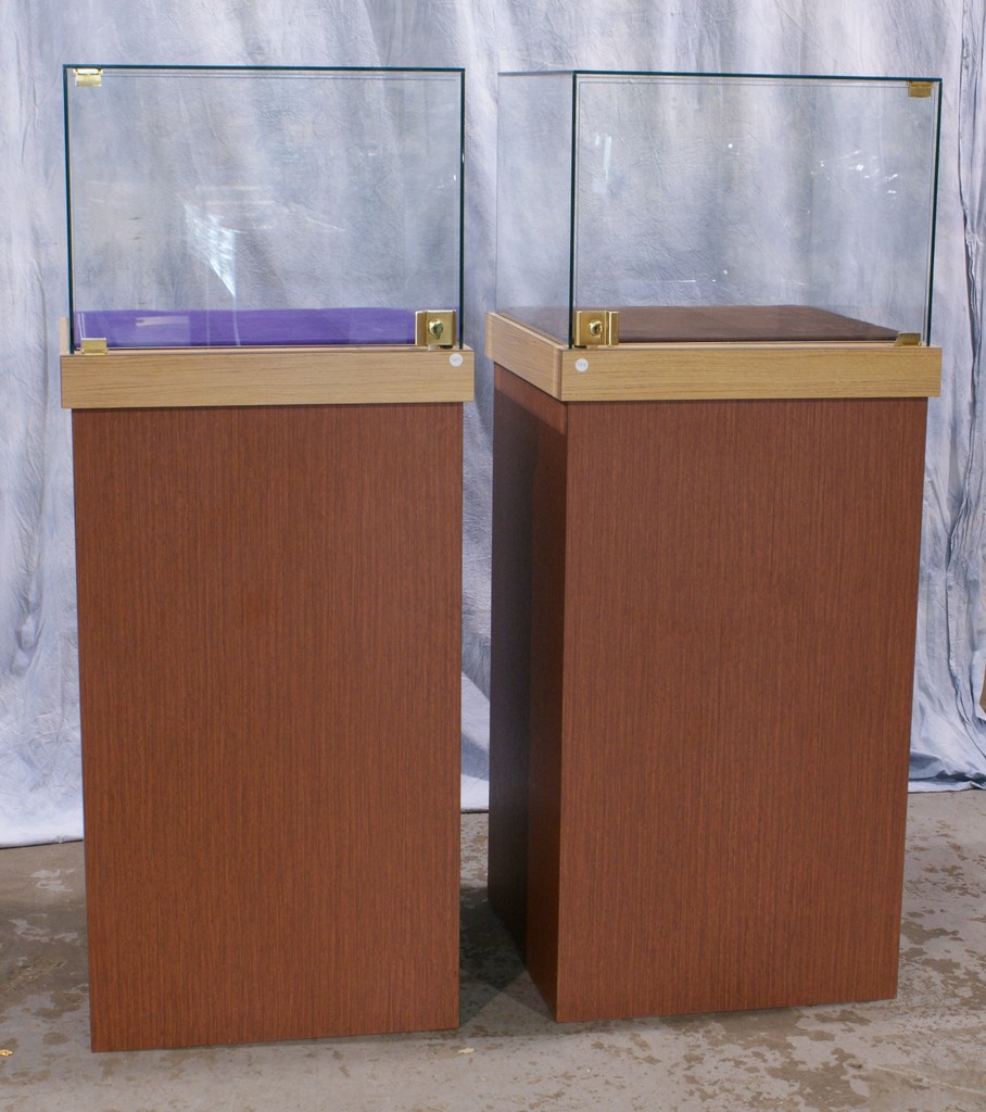 Appraisal: Glass Top Display Cabinets h x - square