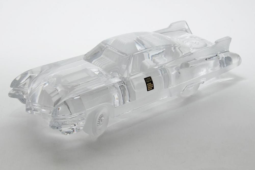 Appraisal: Daum France Crystal Cadillac Eldorado Sculpture Daum crystal Cadillac Eldorado