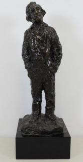 Appraisal: Attributed To MANE-KATZ Bronze Sculpture of a Man Nice large